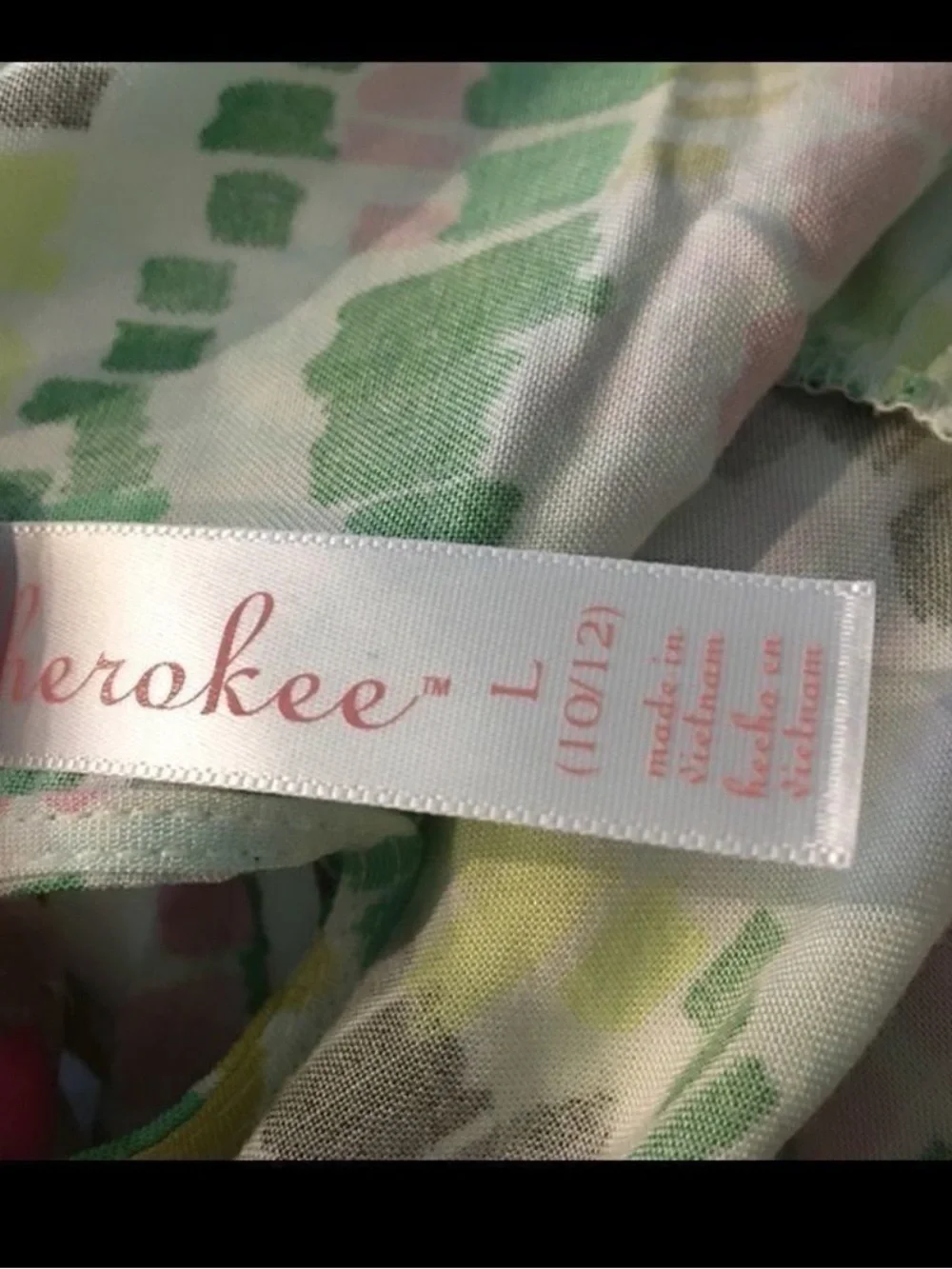 Cherokee Green and Pink Patterned Casual Kids Dress